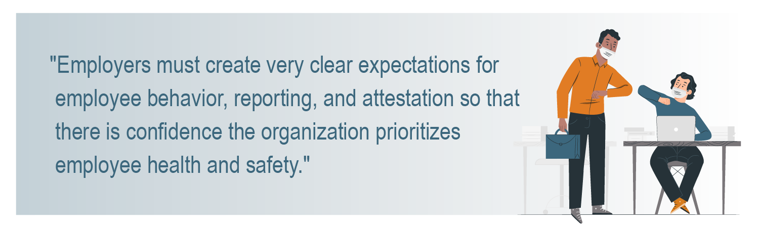 clear expectations around return to work incentives