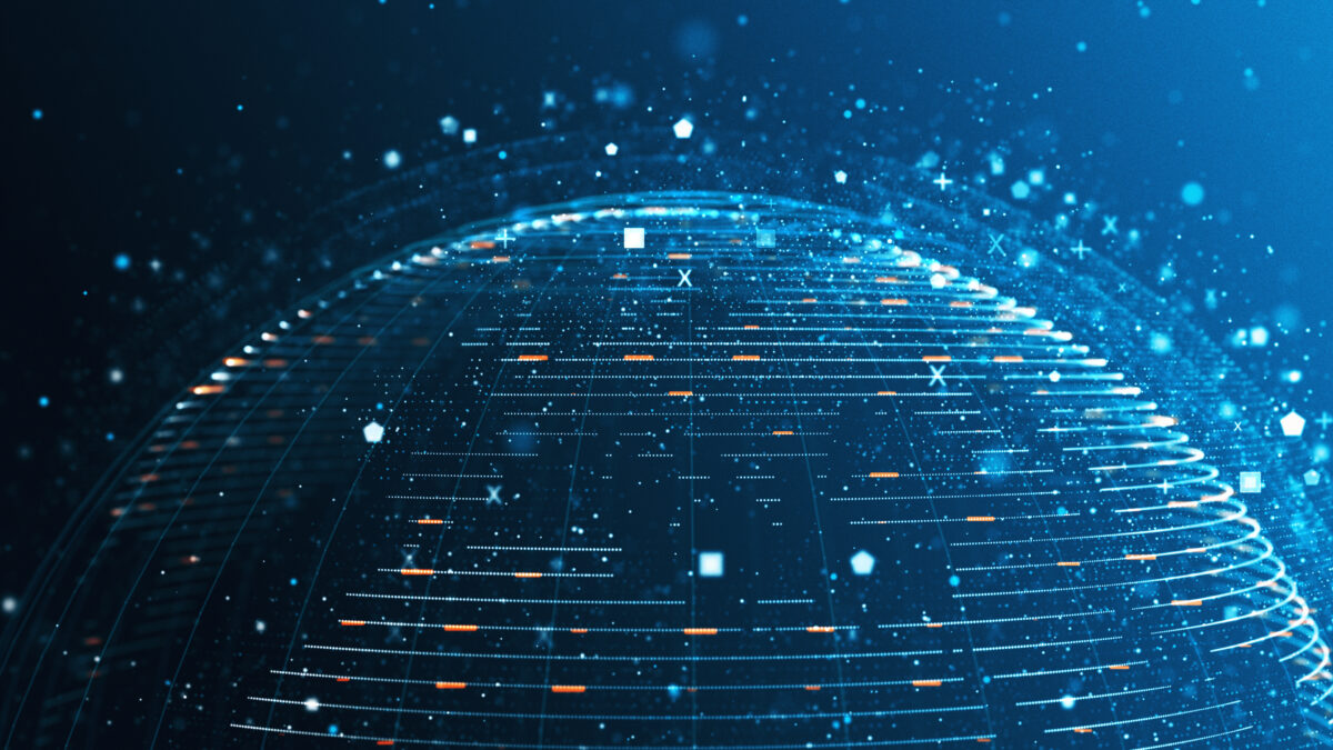 Technology network and digital earth graphic design background